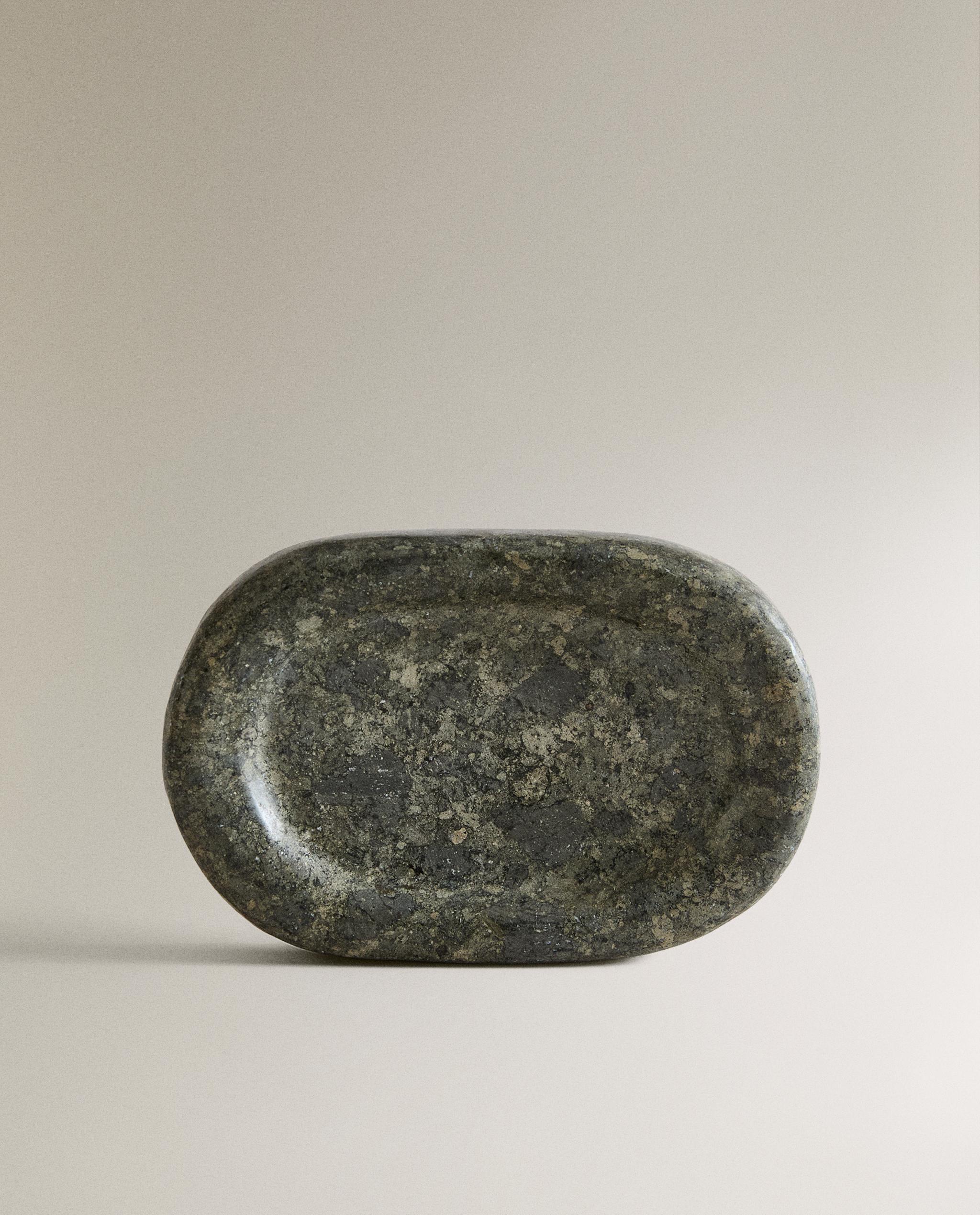 GREENISH MARBLE BATHROOM SOAP DISH product thumbnail 3