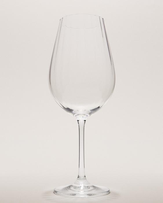 VERRE À VIN CRISTALLIN RELIEF