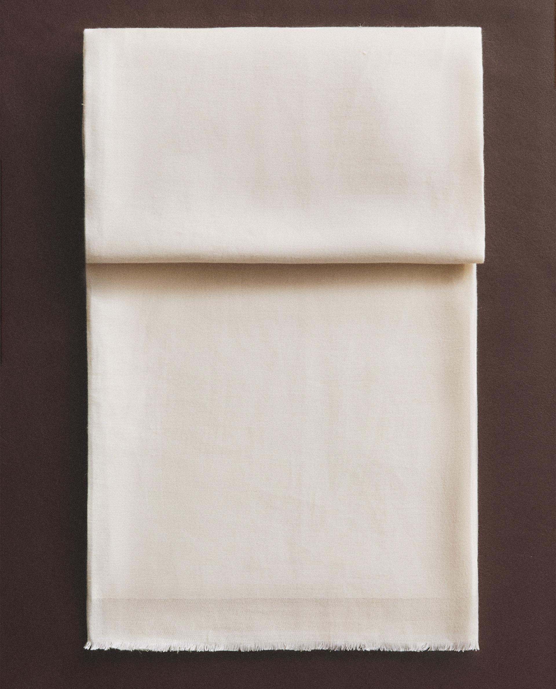 DECORATIVE LINEN BLANKET