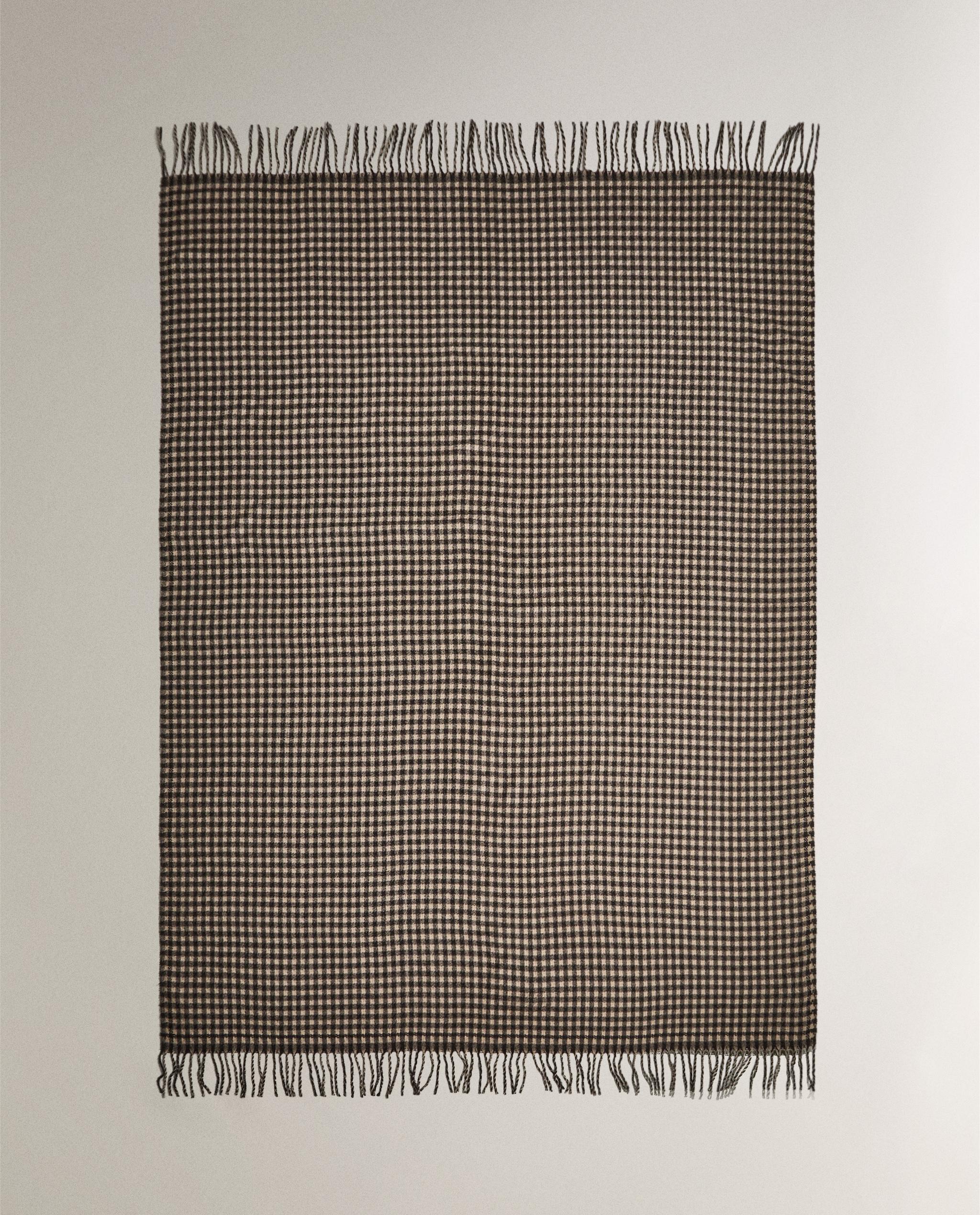 フリンジ チェック柄 ブランケット | Zara Home 日本/Japan