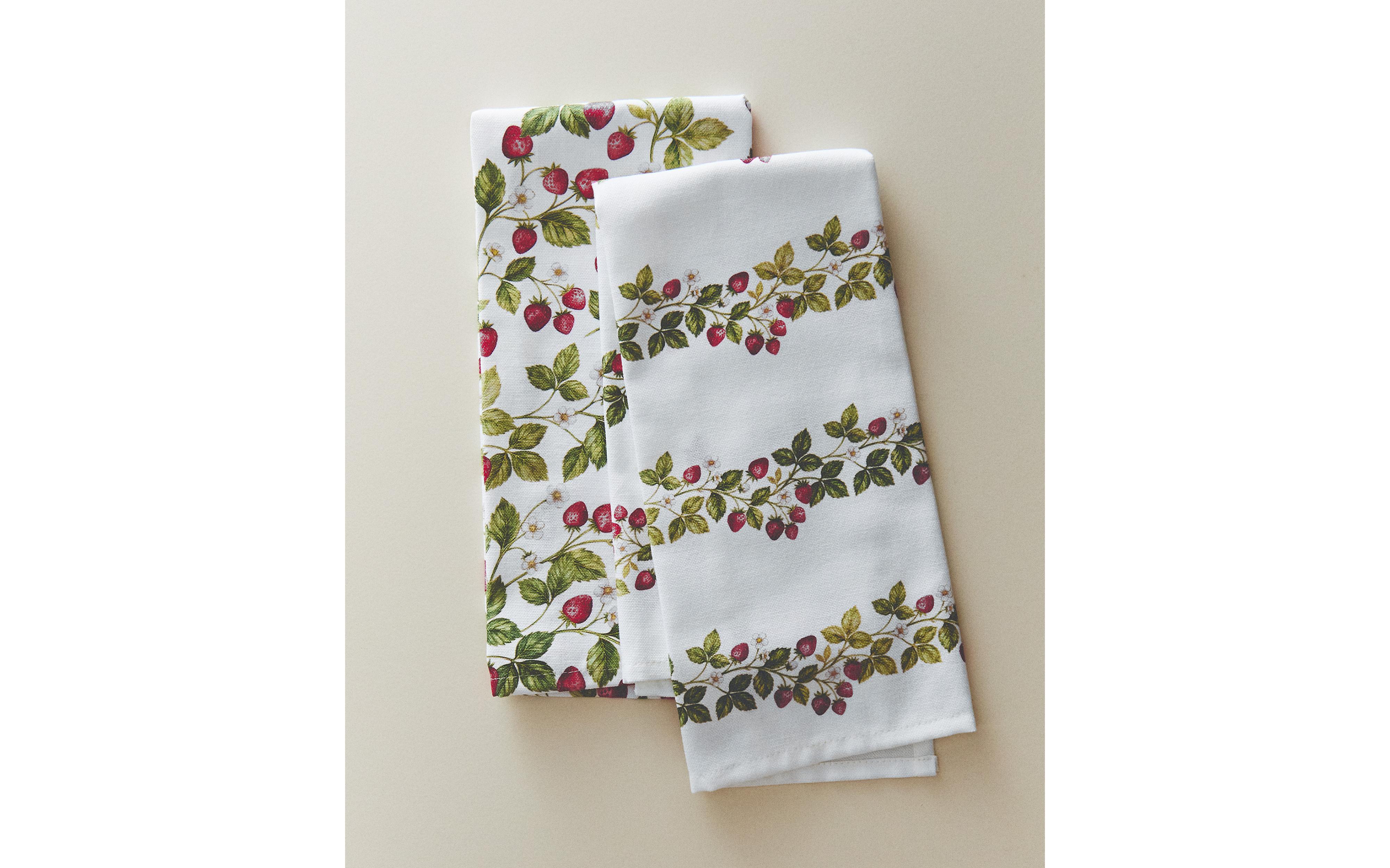 PACK OF FLORAL COTTON TEA TOWELS (PACK OF 2) product thumbnail 8