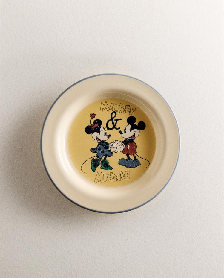 طبق خزف للأطفال بميكي وميني من ©Disney