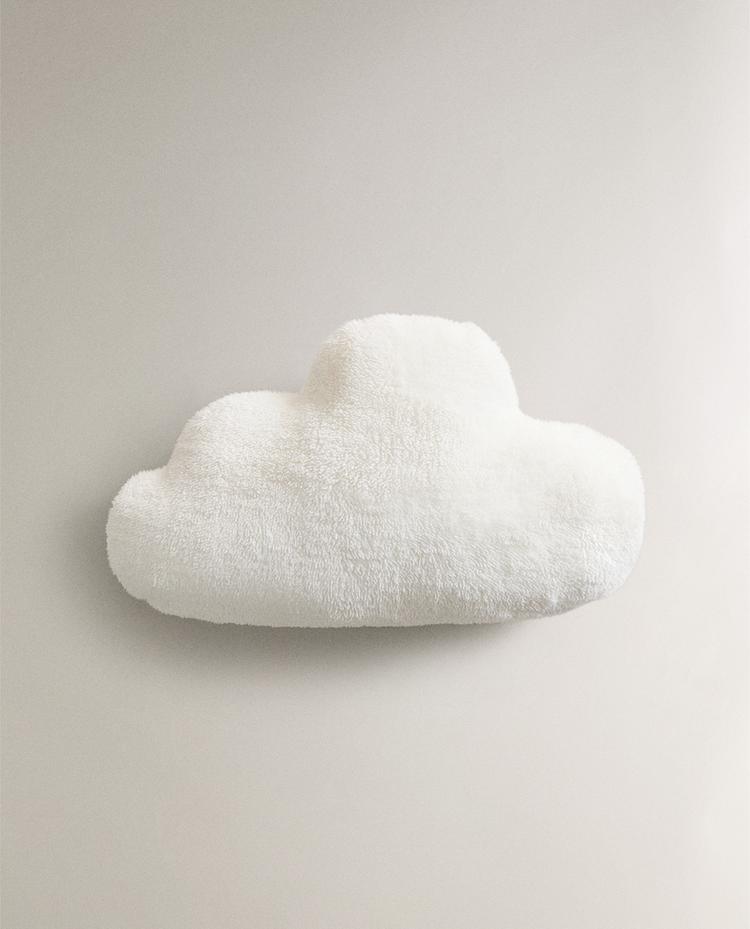 CHILDREN'S MUSLIN FAUX FUR CLOUD CUSHION