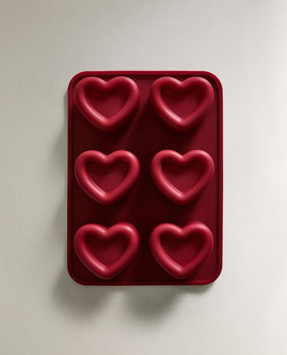 SILICONE HEARTS ICE CUBE TRAY