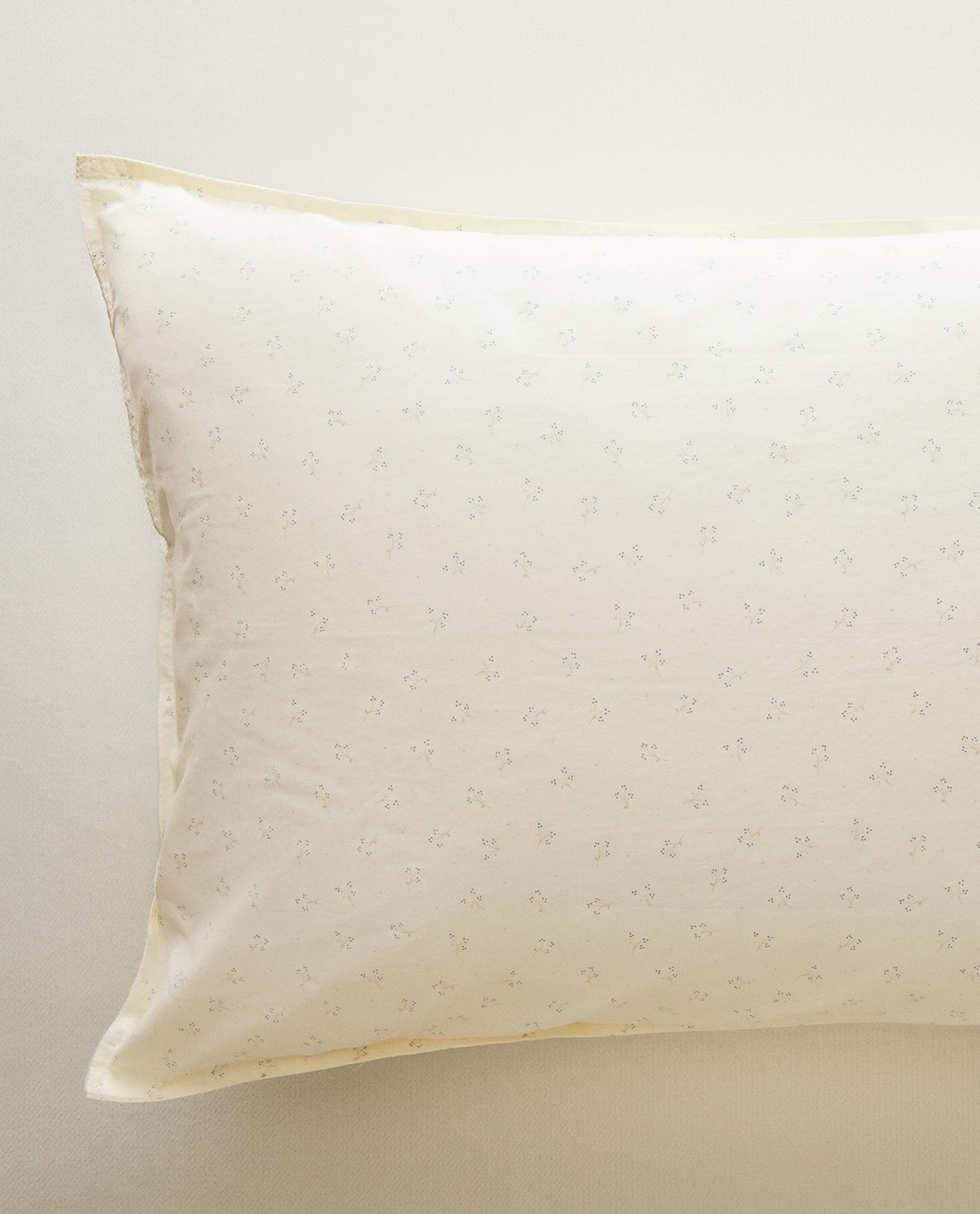 ミモザ プリント コットン ピローケース | Zara Home 日本/Japan