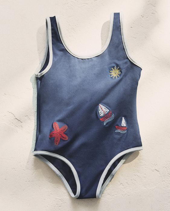 KIDS' SEA SWIMMING TRUNKS