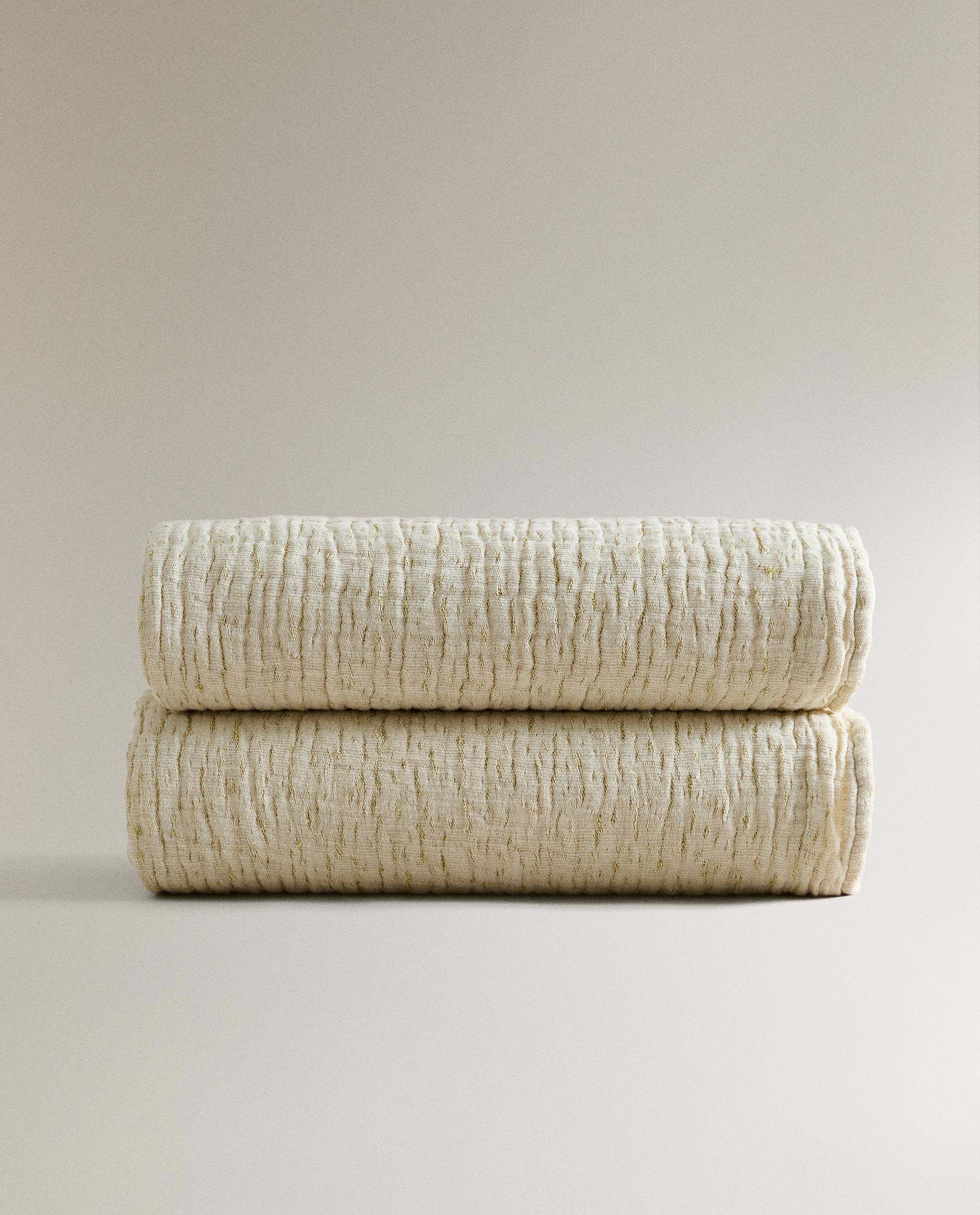 ザラホーム　ボアブランケット　ベージュ ウール ブランケット | Zara Home 日本/Japan