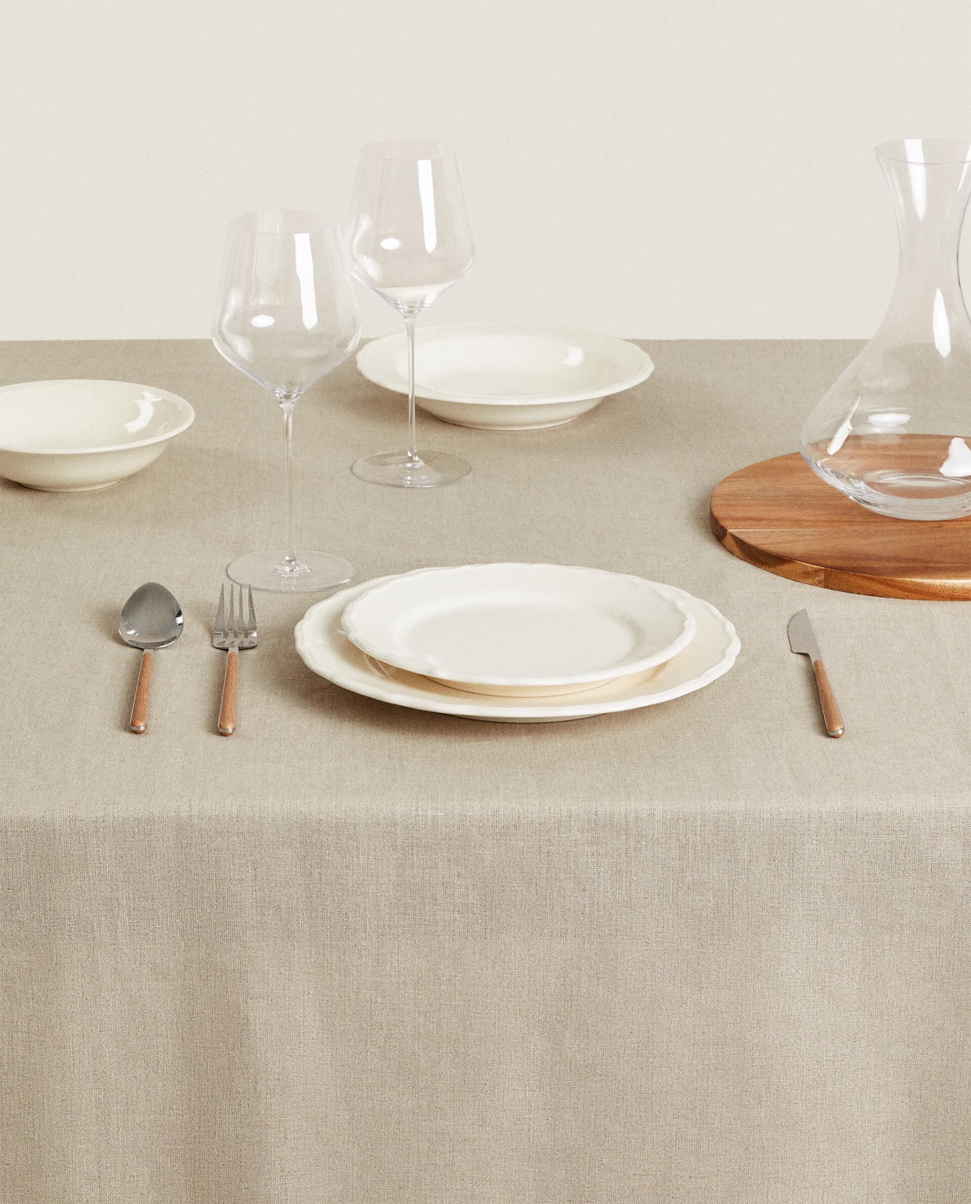 PLAIN-COLOURED LINEN TABLECLOTH product thumbnail 20