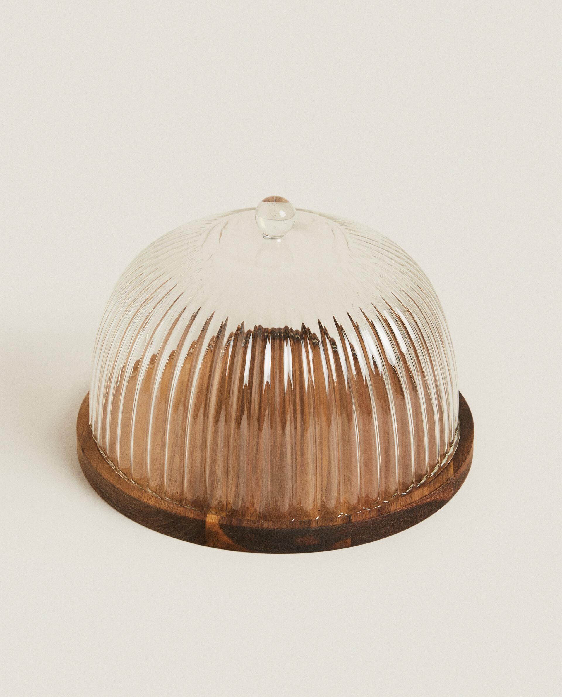 BOROSILICATE WOODEN CAKE DISH product thumbnail 8