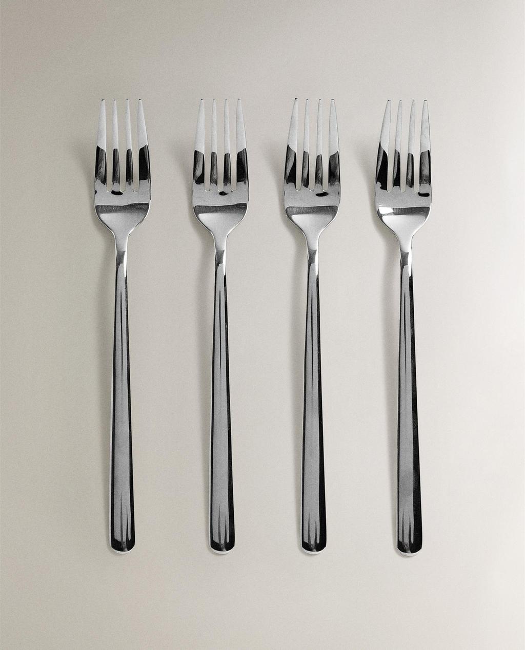 НАБІР БЛИСКУЧИХ СТАЛЕВИХ ВИДЕЛОК (4 ШТ.)