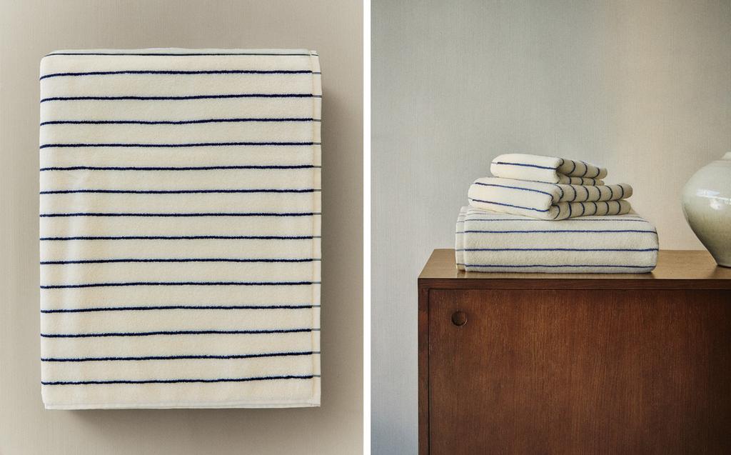 COLOURED STRIPE BATH TOWEL COLOURED STRIPE BATH TOWEL