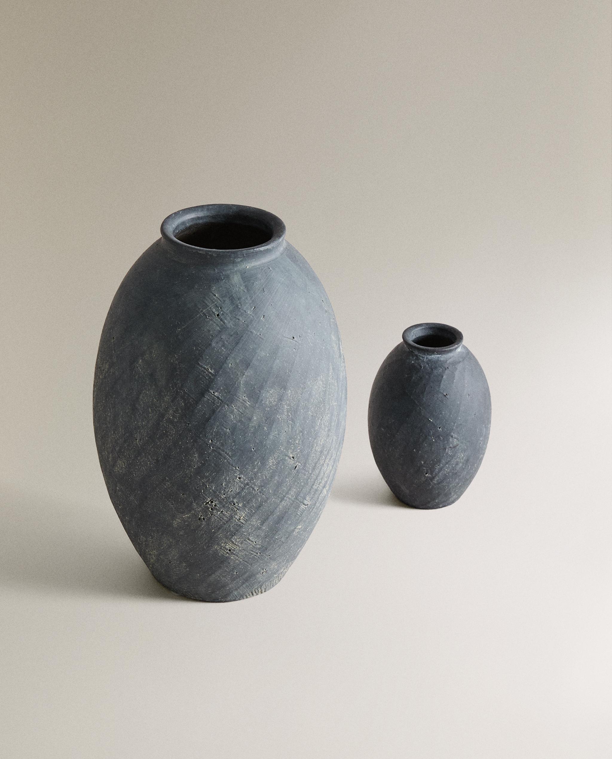 テクスチャード加工セラミック花瓶 | Zara Home 日本/Japan
