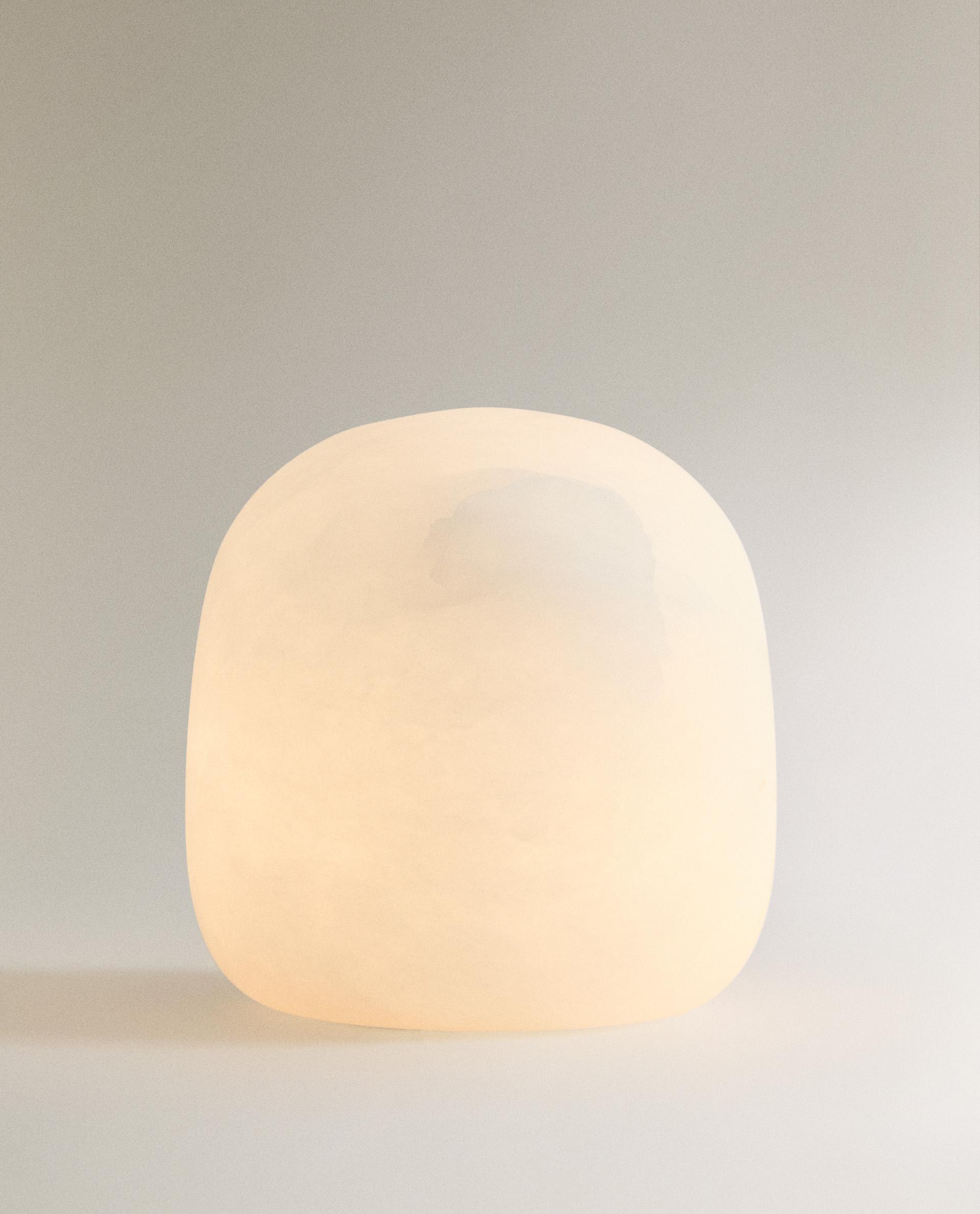 ALABASTER SEMI-OVAL TABLE LAMP | Zara Home United States of America