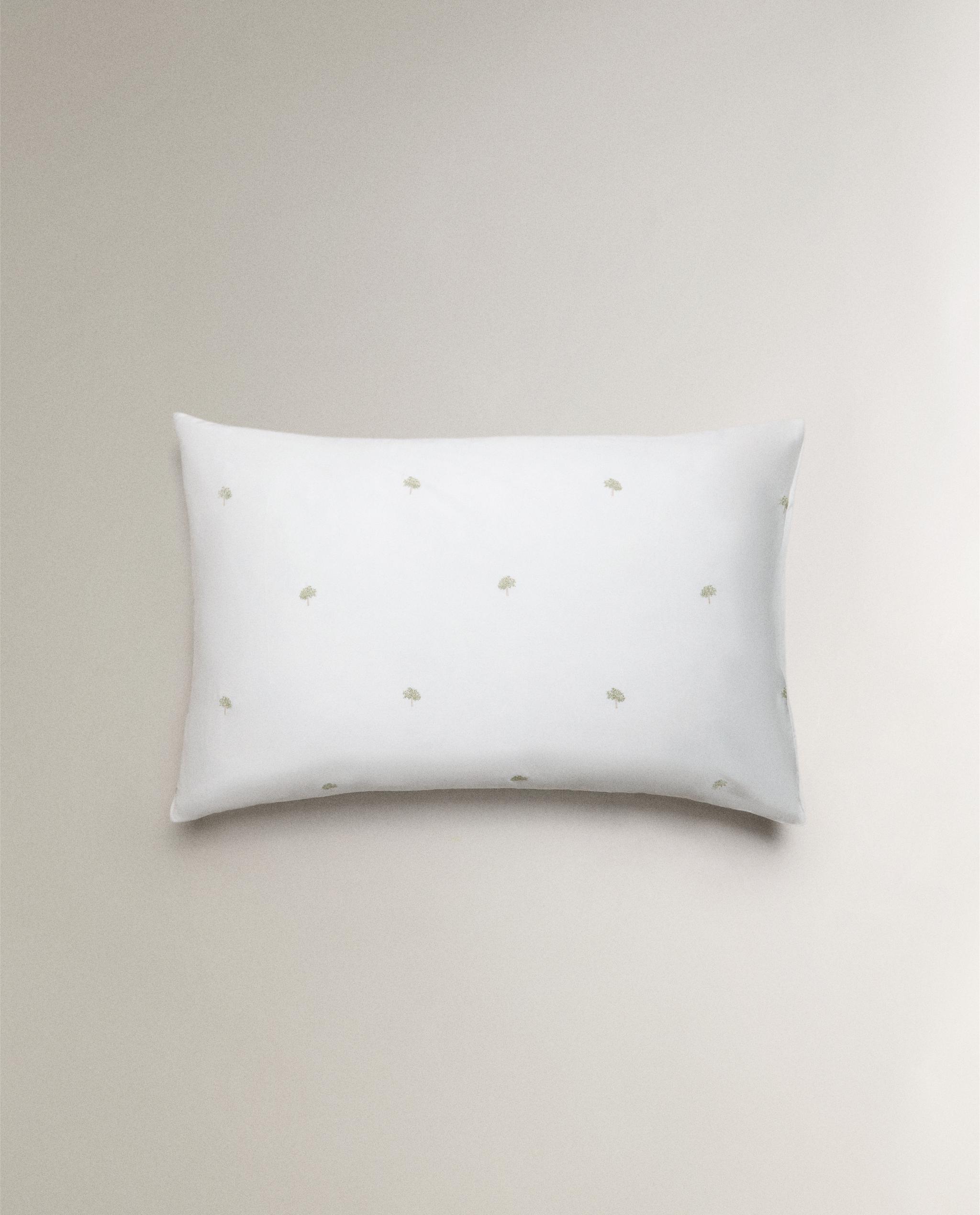 PILLOWCASE WITH EMBROIDERED TREES product thumbnail 4