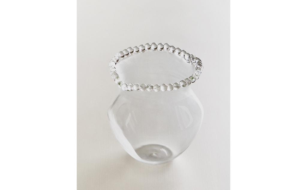 GLAZEN VAAS MET BUBBELS GLAZEN VAAS MET BUBBELS