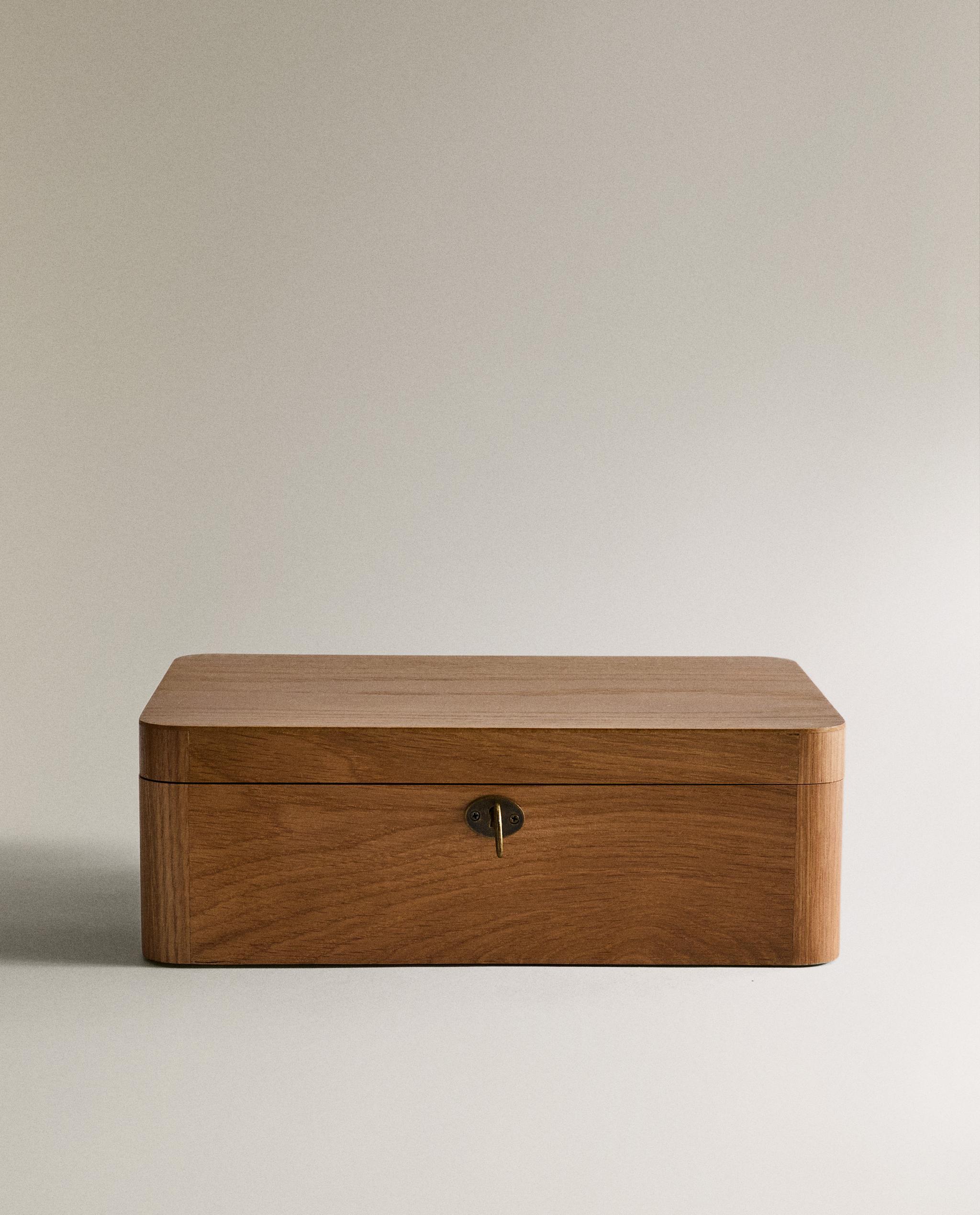 新品 ZARA  中サイズ ミラージュエリーボックス ウッドミラー ジュエリーボックス | Zara Home 日本/Japan