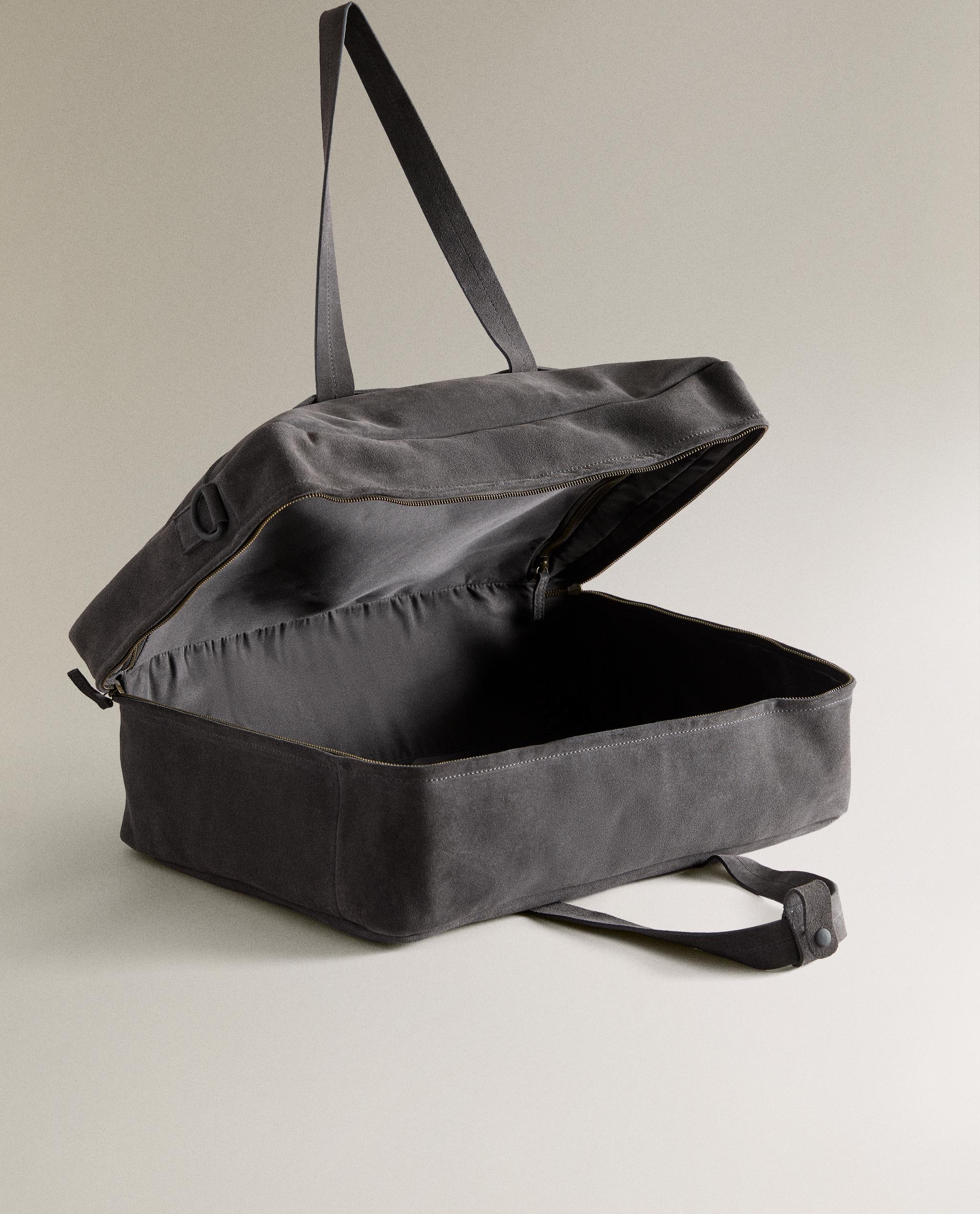 SPLIT SUEDE TRAVEL BAG | Zara Home United States of America