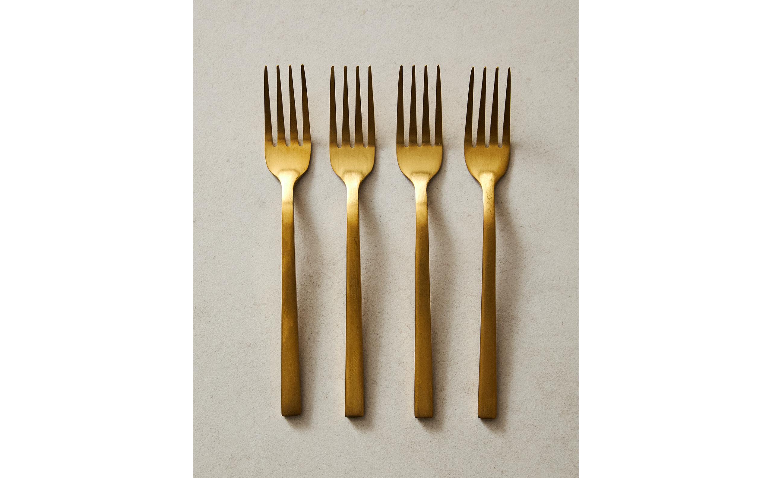 フルーツペンダントフォーク　デザートフォーク　ゴールド/シルバー　8本 フルーツペンダントフォーク デザートフォーク ゴールド/シルバー 8本