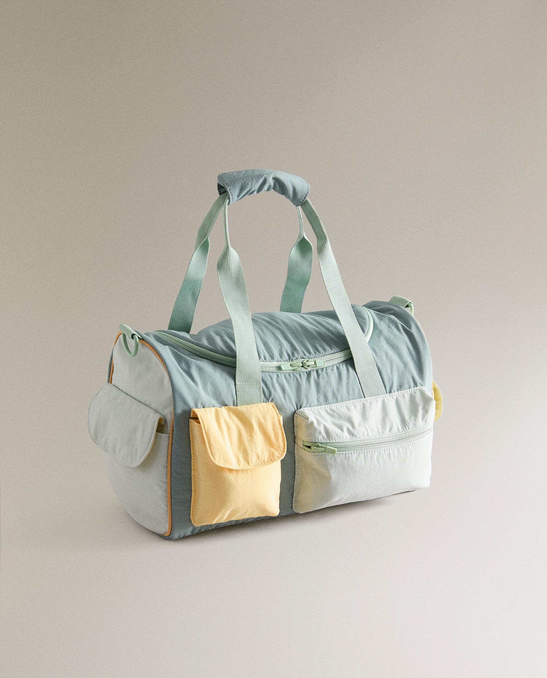 ZARA ボストンバッグ マルチカラー 2way ドラムバッグ ZARA ボストンバッグ マルチカラー 2way ドラムバッグ - メルカリ