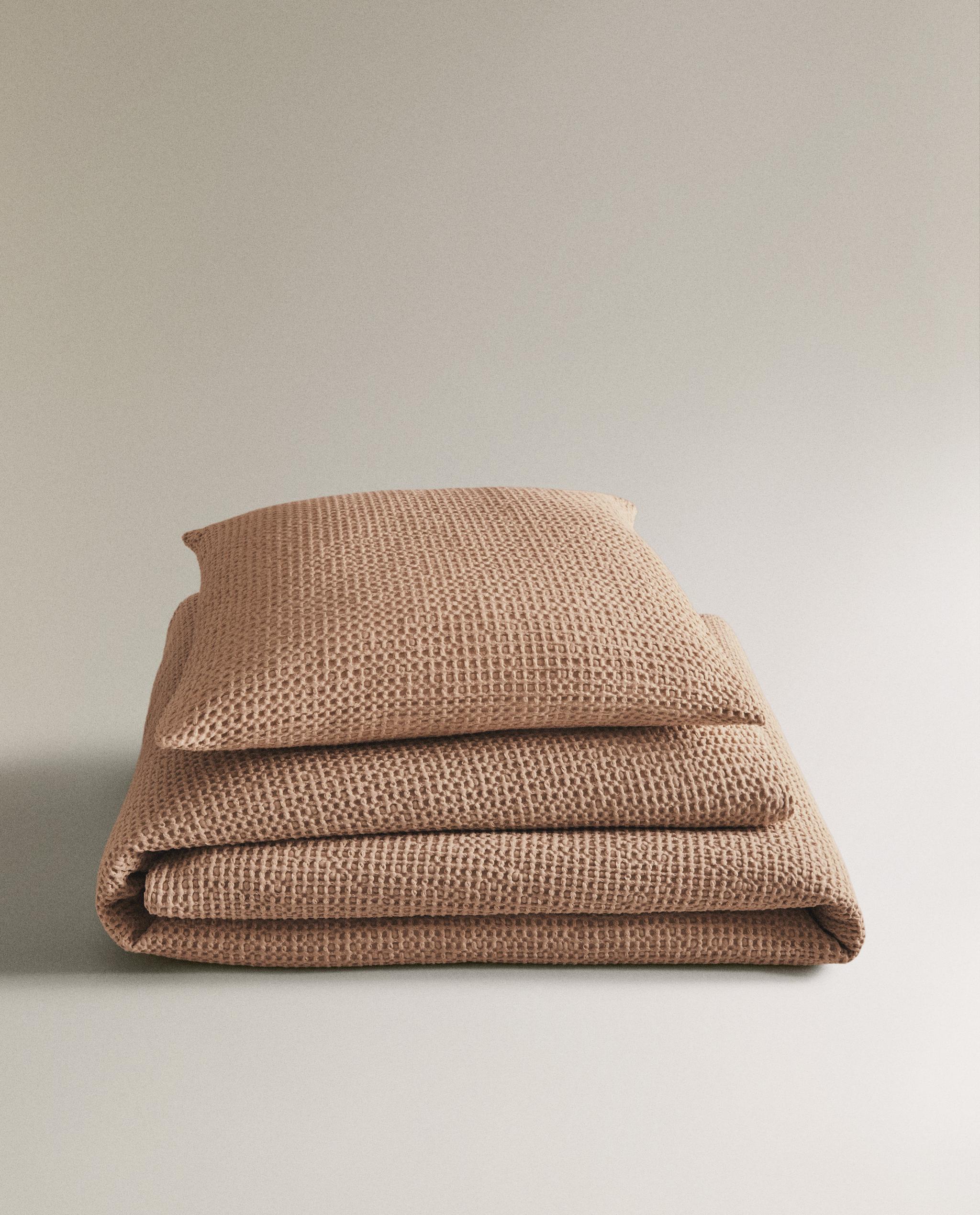 コットンベッドカバー ミニワッフルファブリック | Zara Home 日本/Japan
