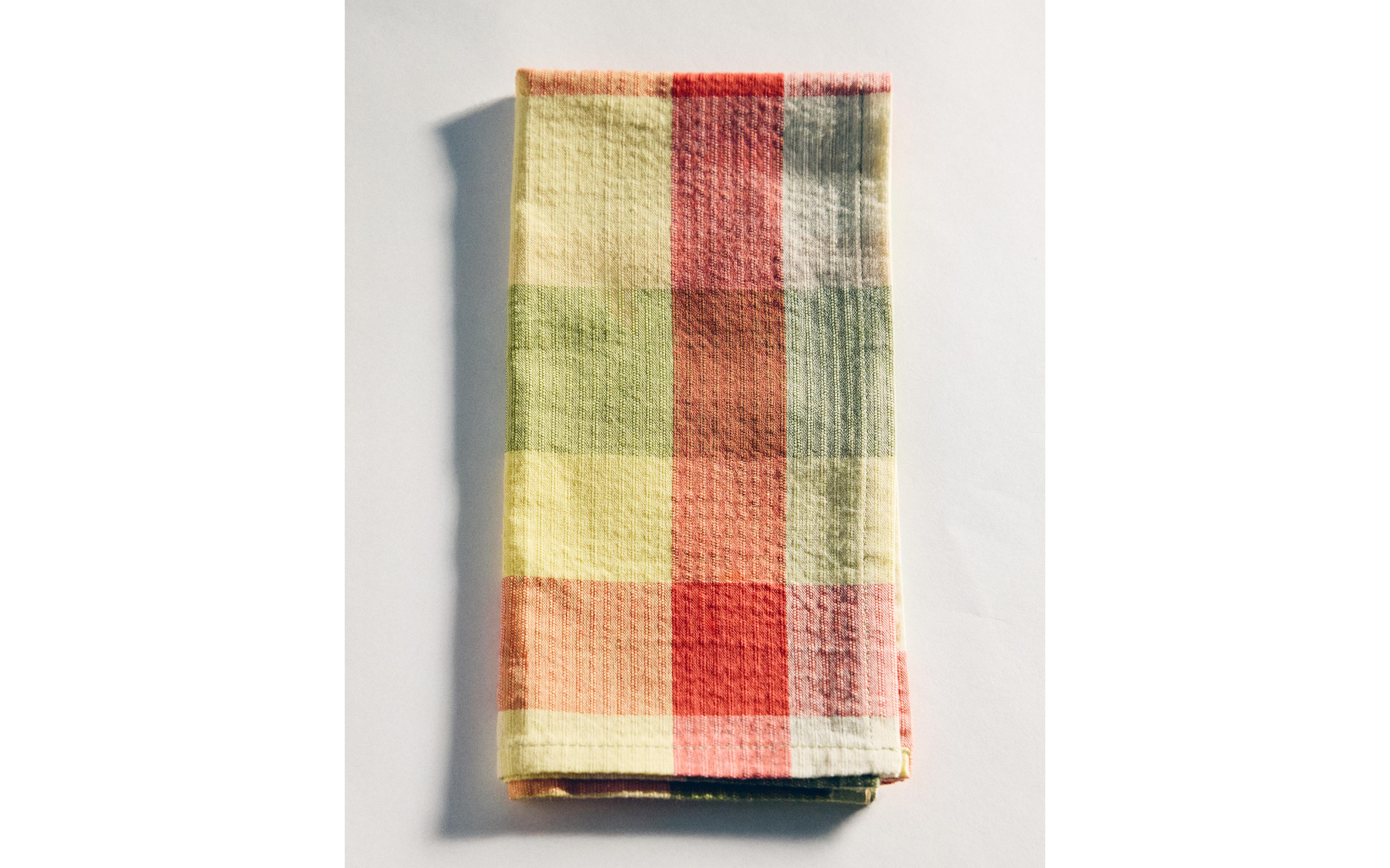 PACK OF CHECK COTTON NAPKINS (PACK OF 2) product thumbnail 10