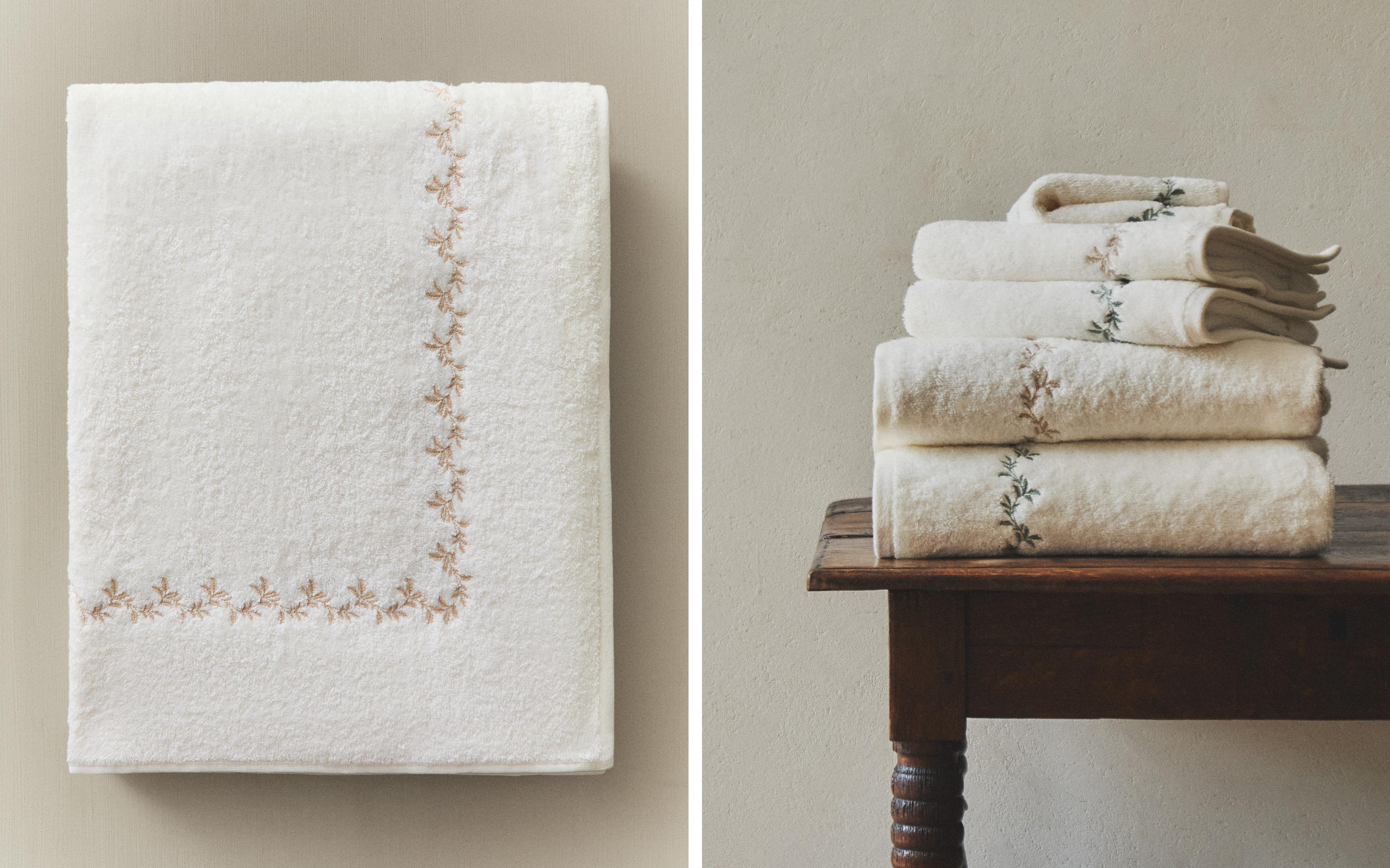 PLANT EMBROIDERY BATH TOWEL product thumbnail 18