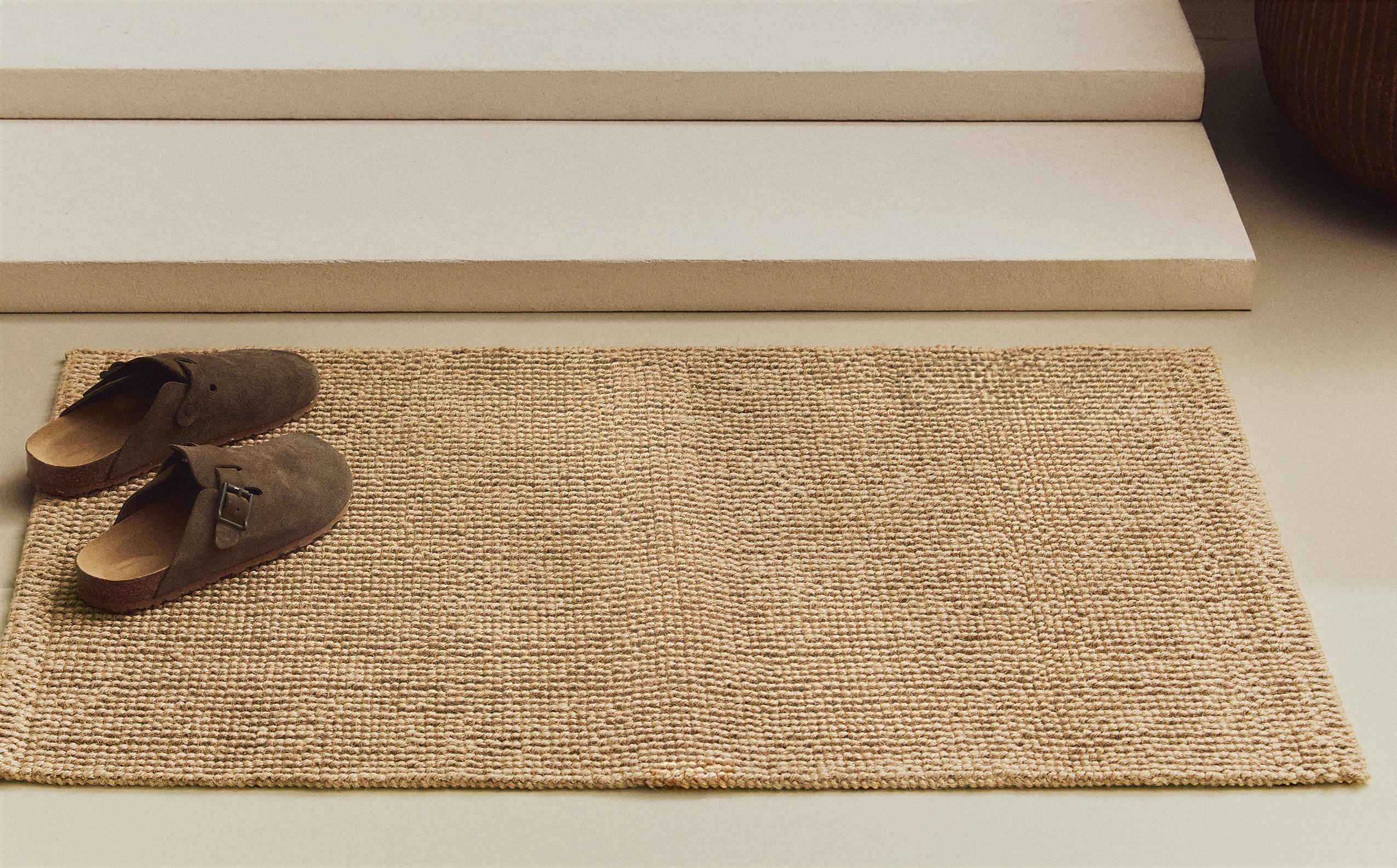 ZARA HOME ザラホーム　ジュートラグ　60×90 無地 ジュート 玄関マット | Zara Home 日本/Japan