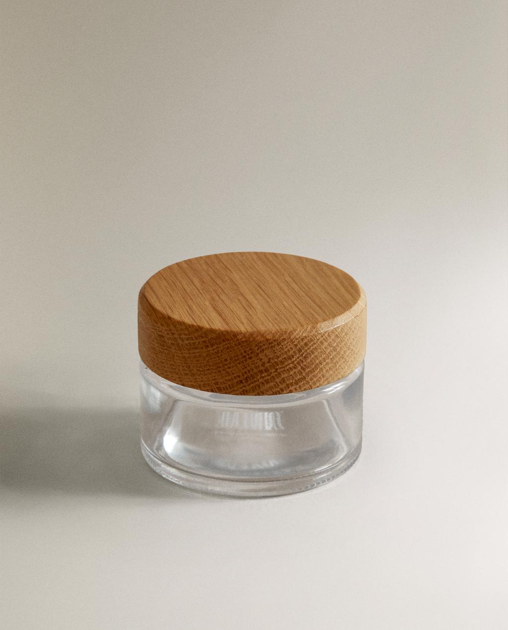 REUSABLE JAR WITH OAK LID