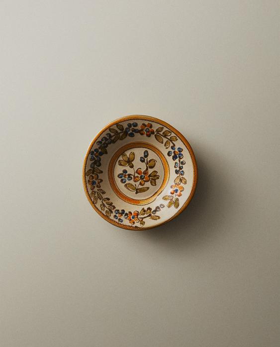 FLORAL MINI TERRACOTTA PLATE