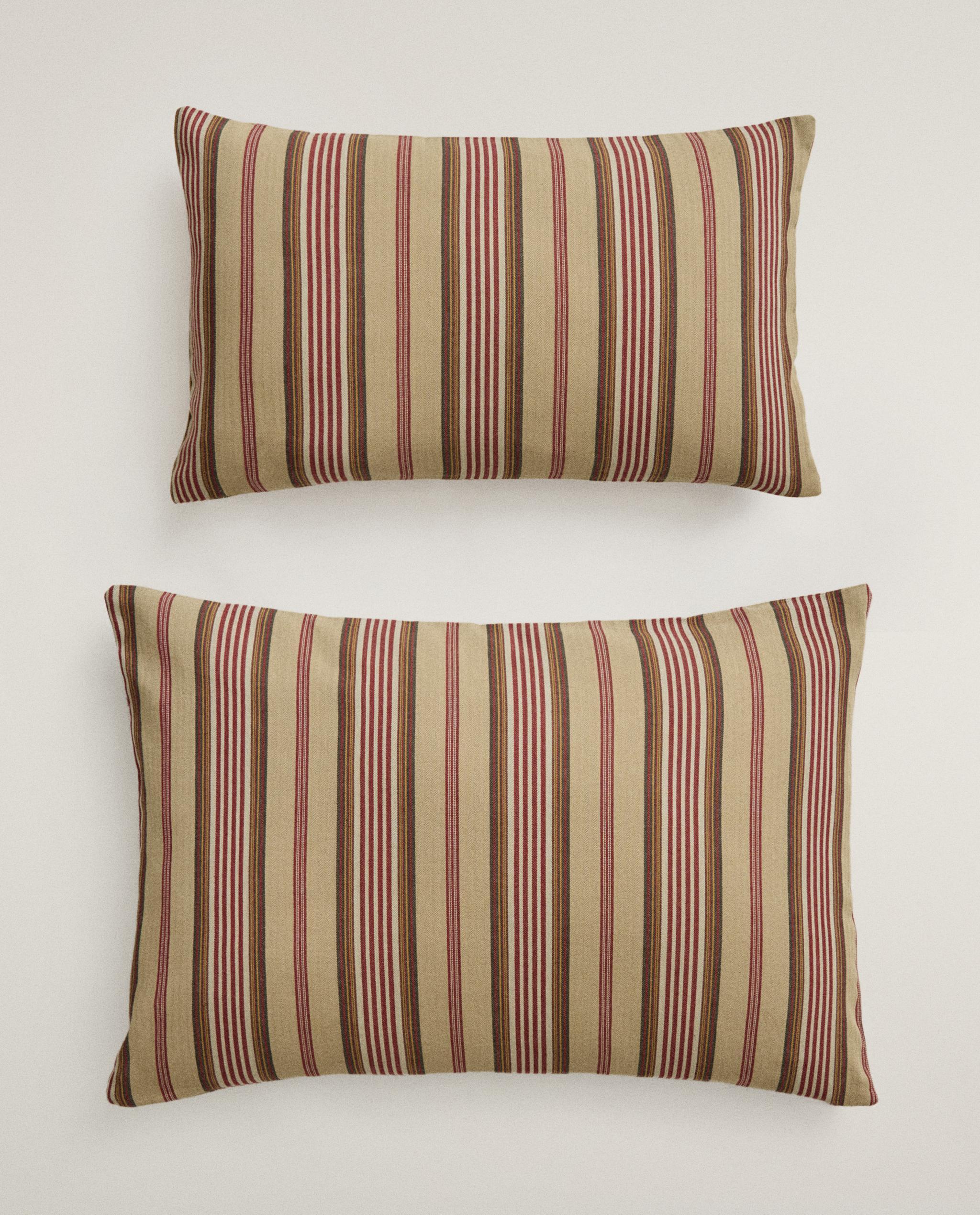 STRIPED TEXTURED COTTON CUSHION COVER | KATHARINE POLE product thumbnail 8