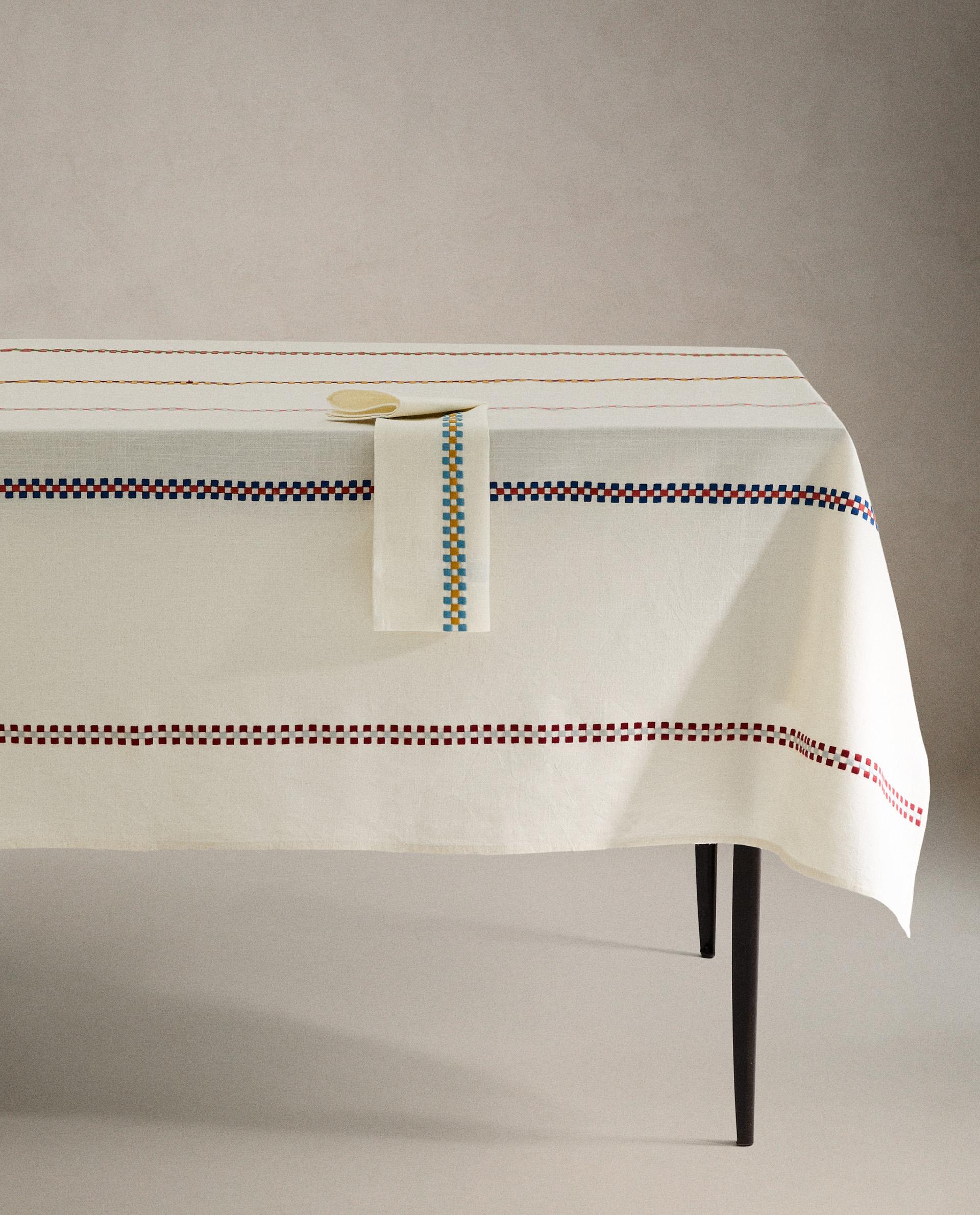 ZARA HOME ホワイト テーブルクロス 170x250 cm ZARA HOME ホワイト テーブルクロス 170x250 cm - メルカリ