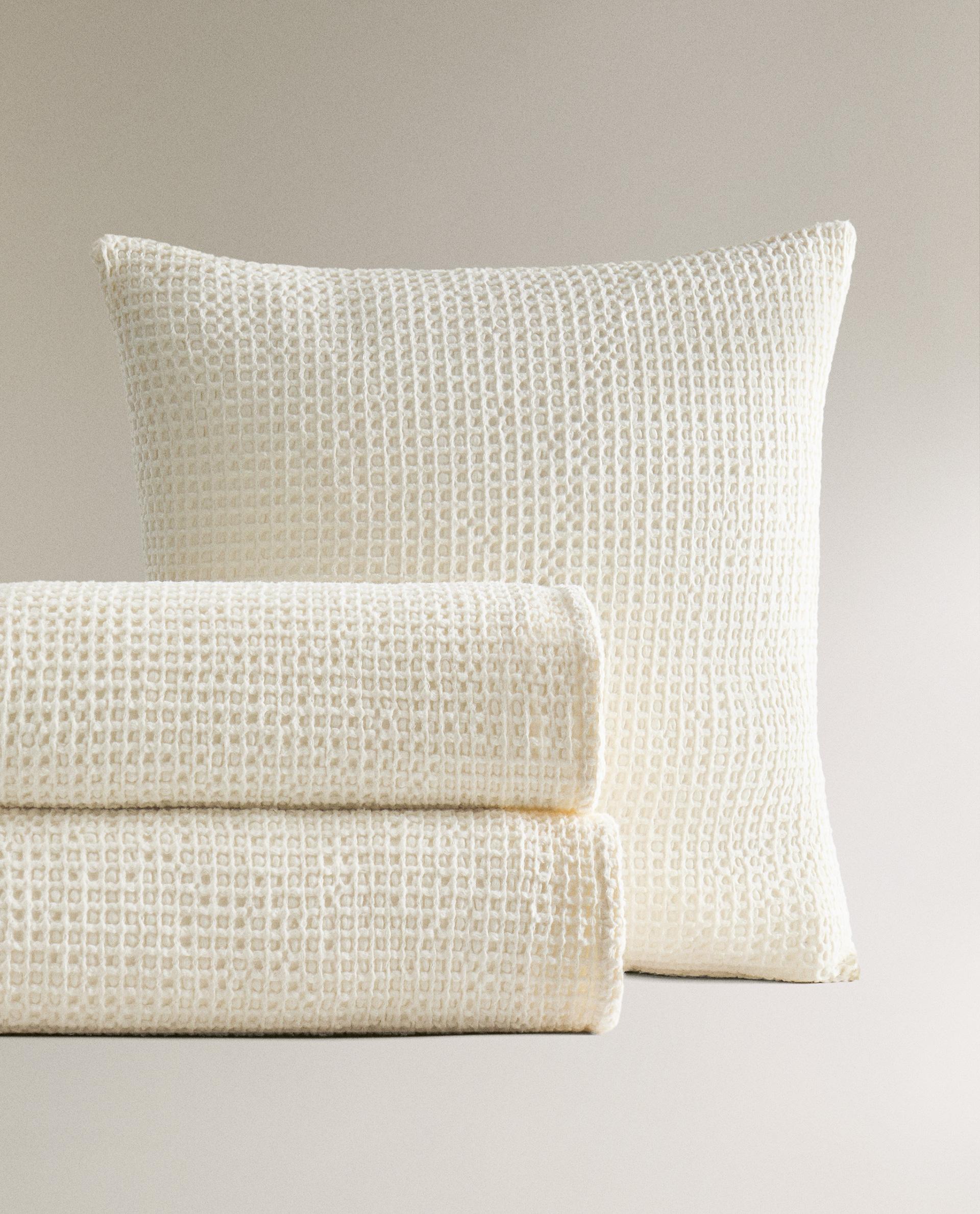 ZARA HOME  ワッフルニット 掛け布団カバー ピローケース ワッフルニット 掛け布団カバー | Zara Home 日本/Japan