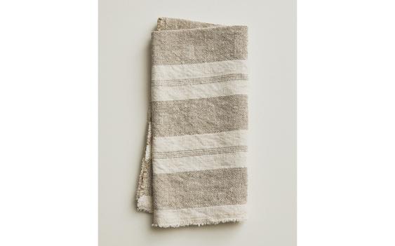 STRIPED HEAVY LINEN NAPKINS (PACK OF 2)