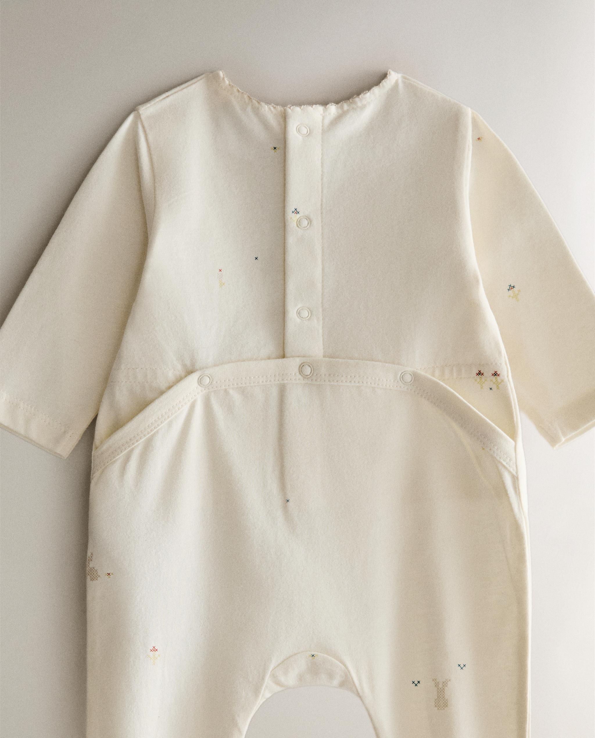 CHILDREN'S RABBIT AND FLORAL ROMPER product thumbnail 4