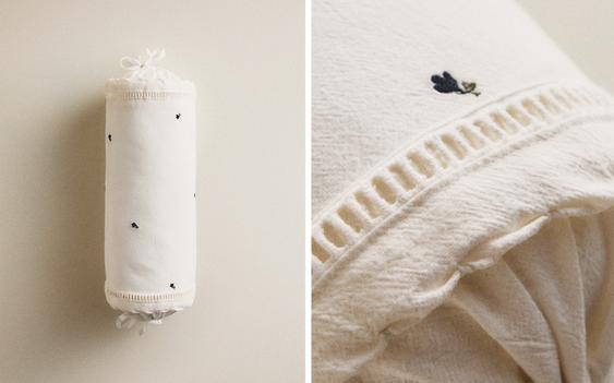 KIDS FLORAL BOLSTER PILLOW
