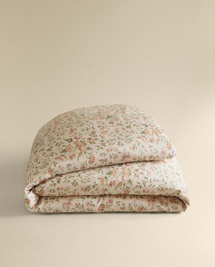 FUNDA NÓRDICA SATÉN FLORAL (300 HILOS)