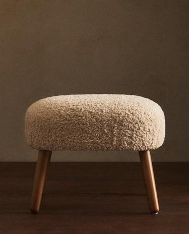 TERRYCLOTH FOOTREST STOOL