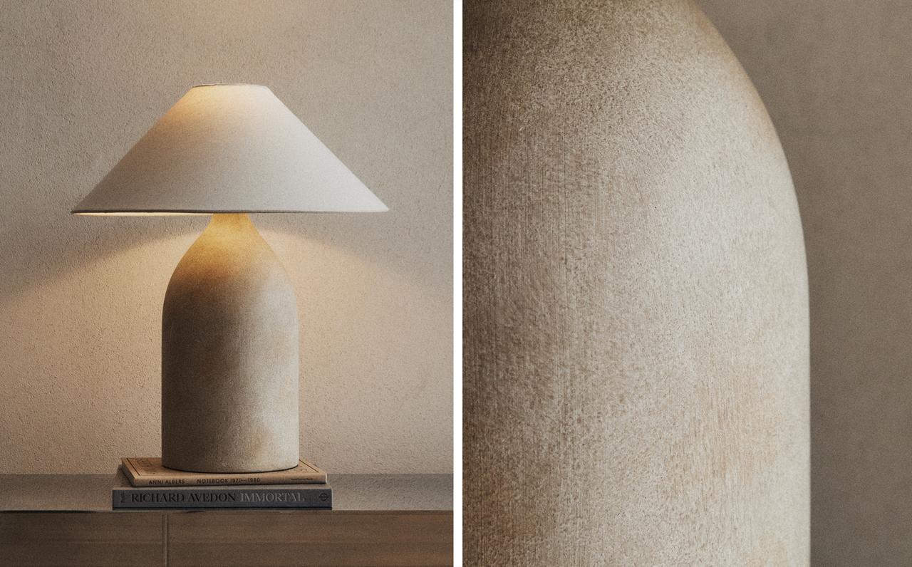 LARGE CERAMIC TABLE LAMP
