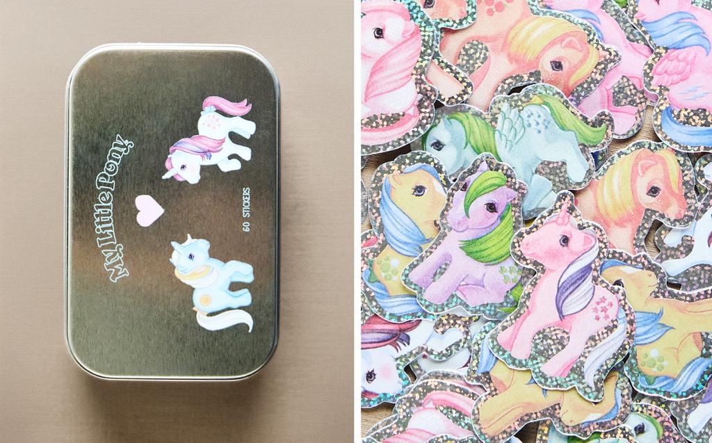 PACK METALLBOX UND MY LITTLE PONY© AUFKLEBER