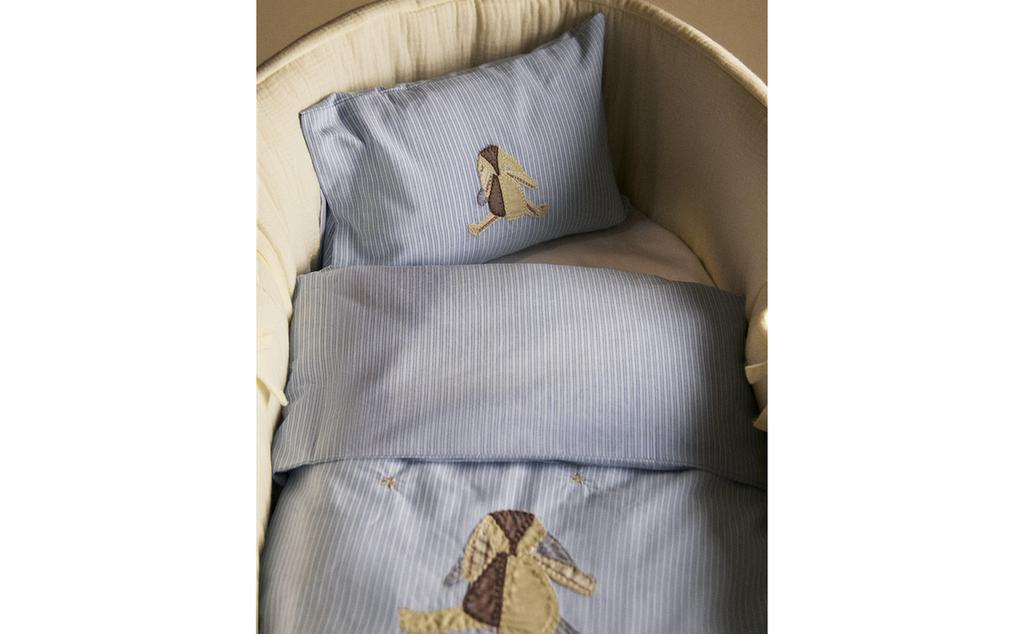 SÚPRAVA PLACHIET DO MINIPOSTIEĽKY Z BAVLNY S MOTÍVOM KRÁLIKA