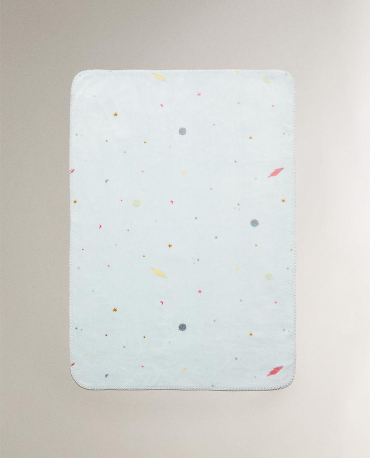 FLEECE SPACE BABY BLANKET FLEECE SPACE BABY BLANKET