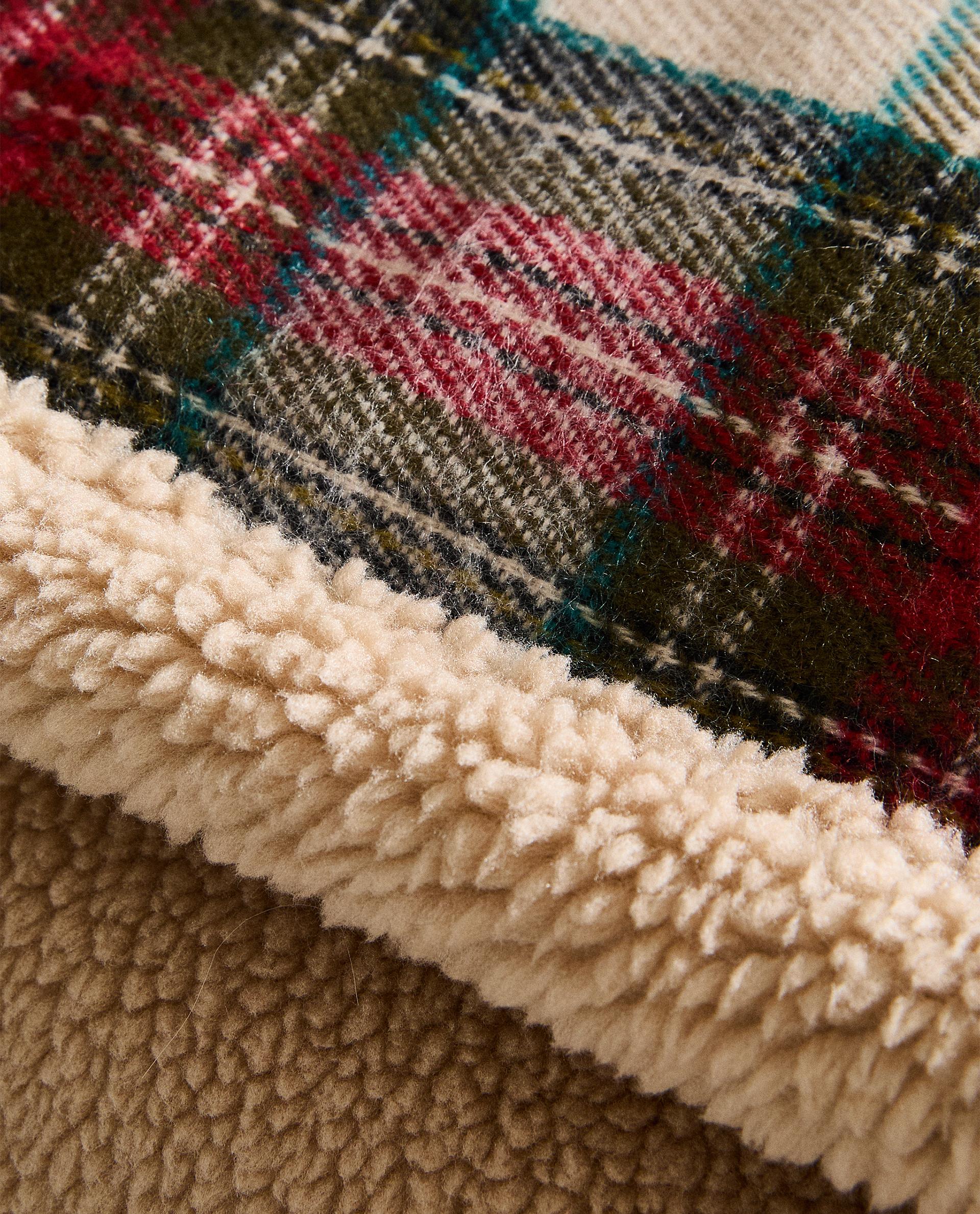 PLAID POLAIRE CARREAUX NOËL