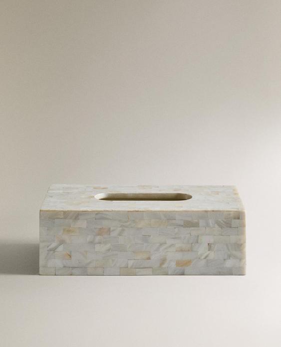 MOTHER-OF-PEARL EFFECT TISSUE BOX