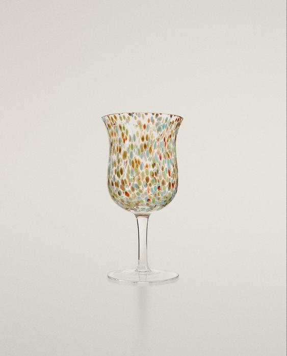 멀티컬러 유리잔