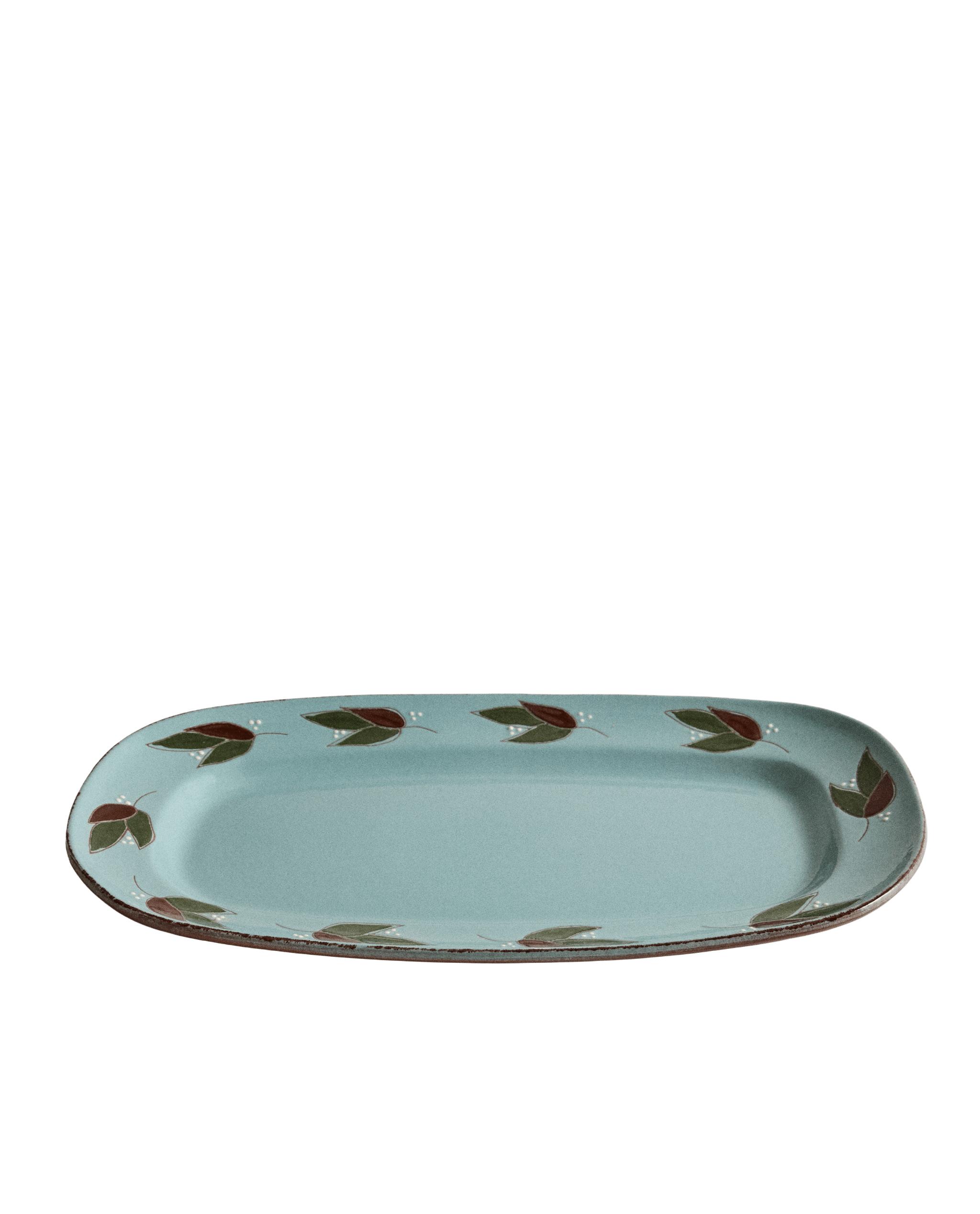 RECTANGULAR LEAF EARTHENWARE SERVING DISH product thumbnail 6