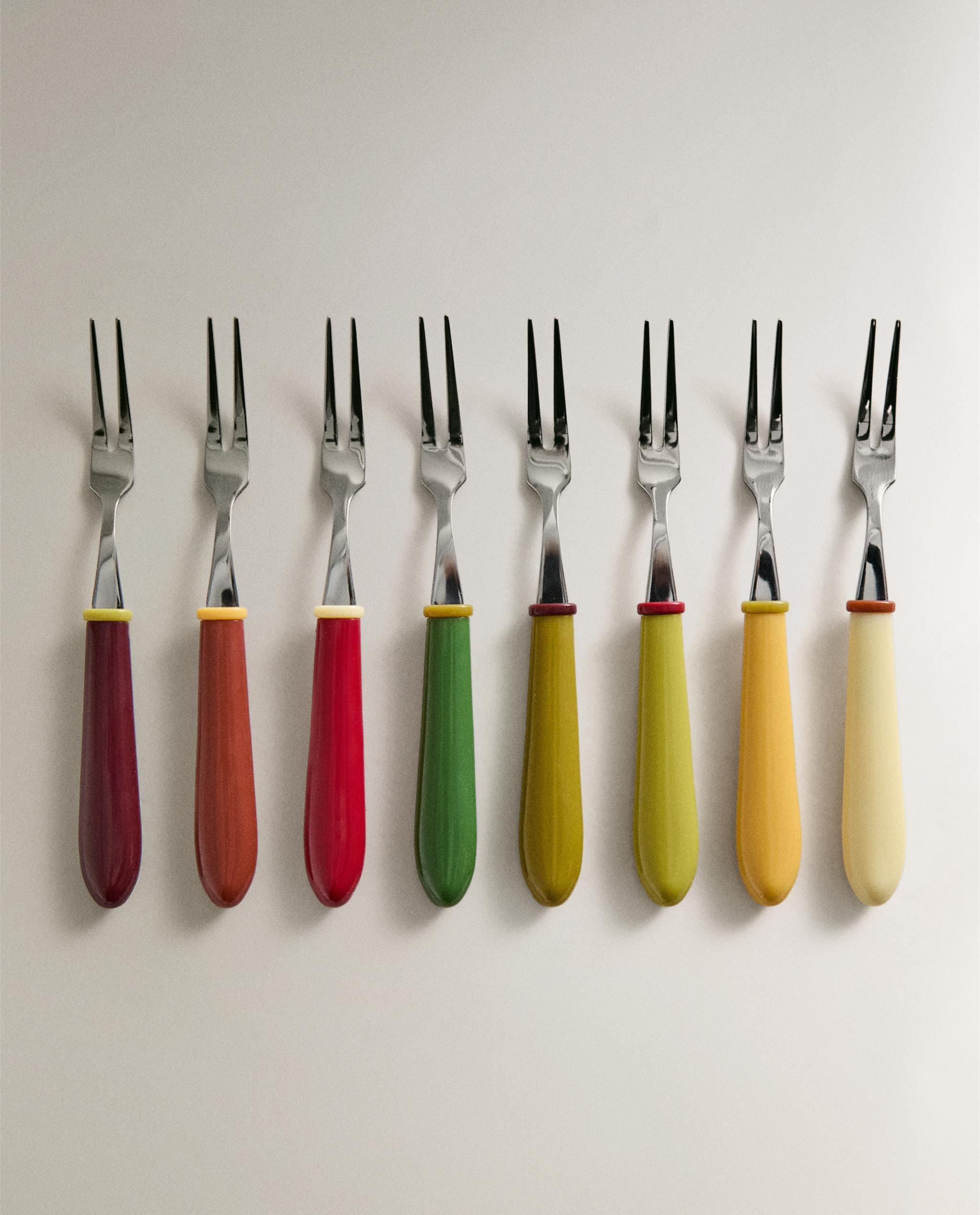 PACK OF MINI COLOURED RESIN FORKS (PACK OF 8) product thumbnail 9