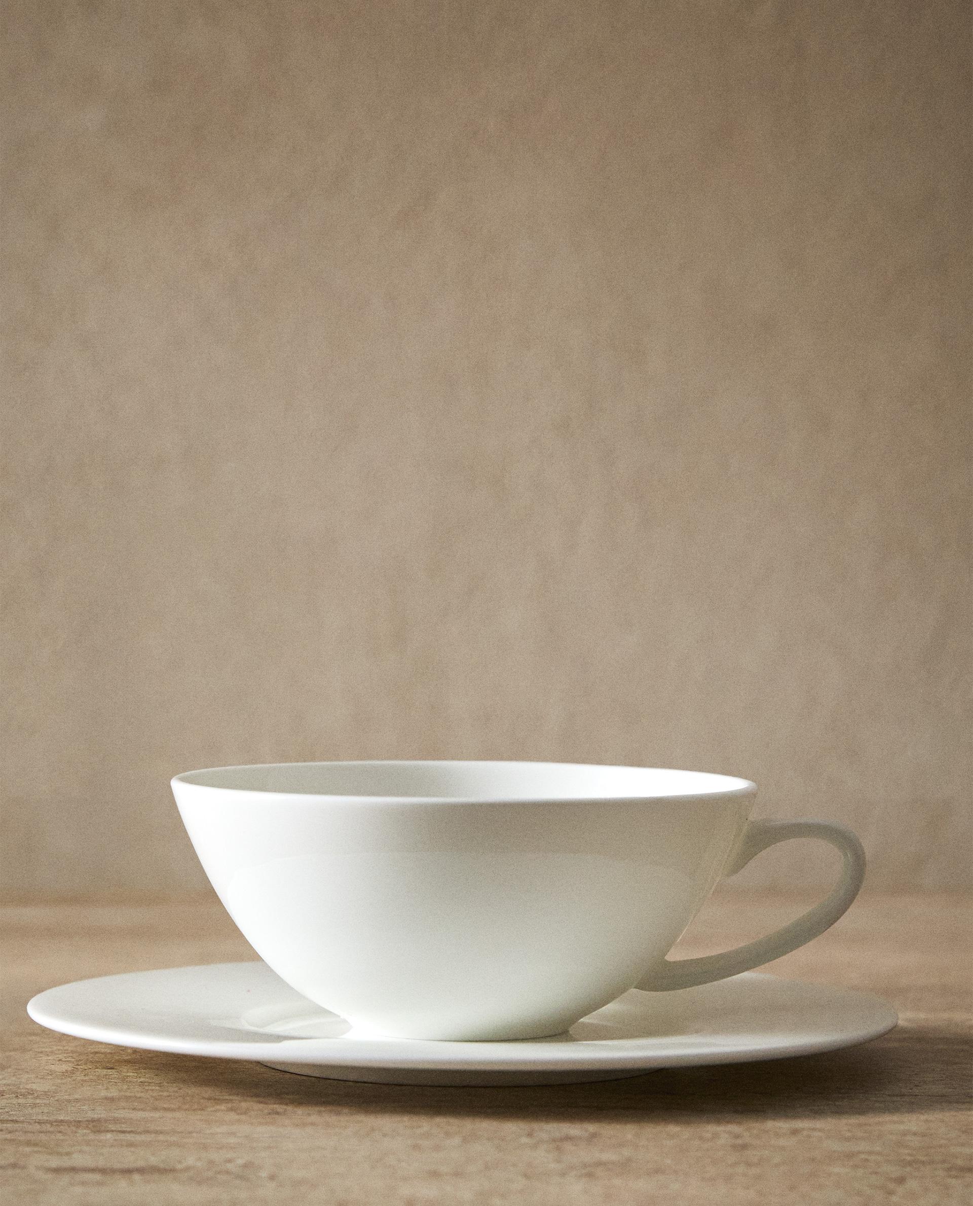 BONE CHINA TEACUP + SAUCER