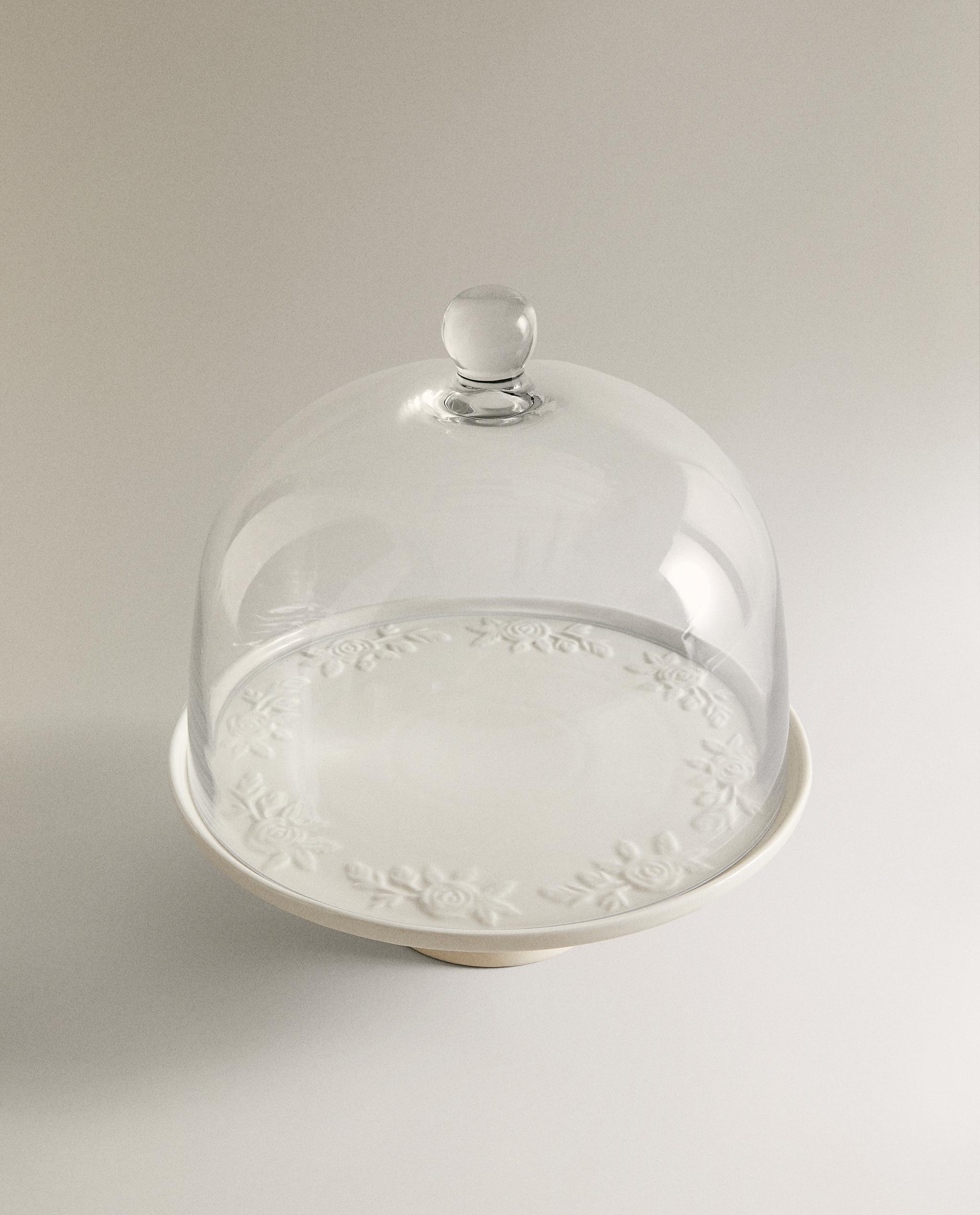 フラワーケーキスタンド、ガラスドーム付き | Zara Home 日本/Japan