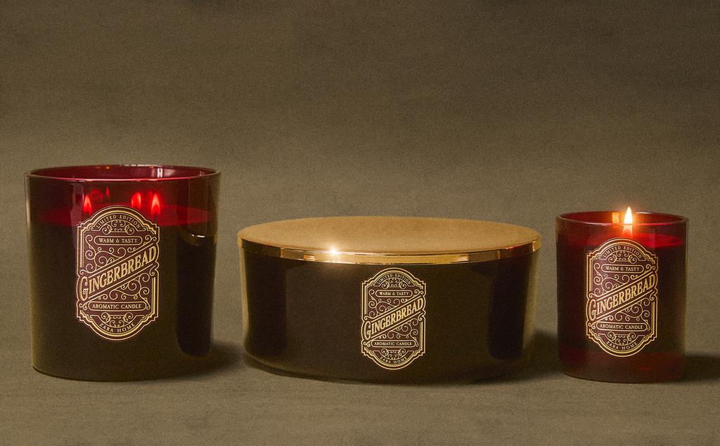 GINGERBREAD SCENTED CANDLES