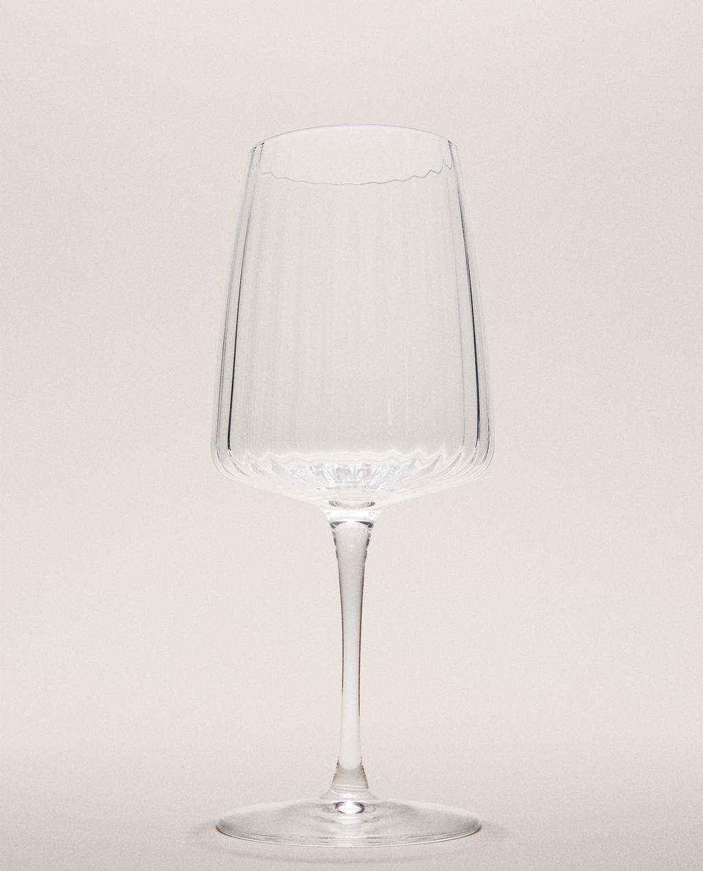 GROOT WIJNGLAS MET STREPEN GROOT WIJNGLAS MET STREPEN